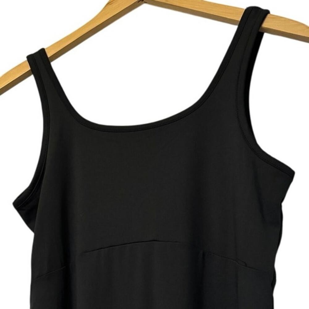 Columbia Women's Tank Mini Dress Black Scoop Neck Stretch Sleeveless Size Medium - Picture 2 of 6